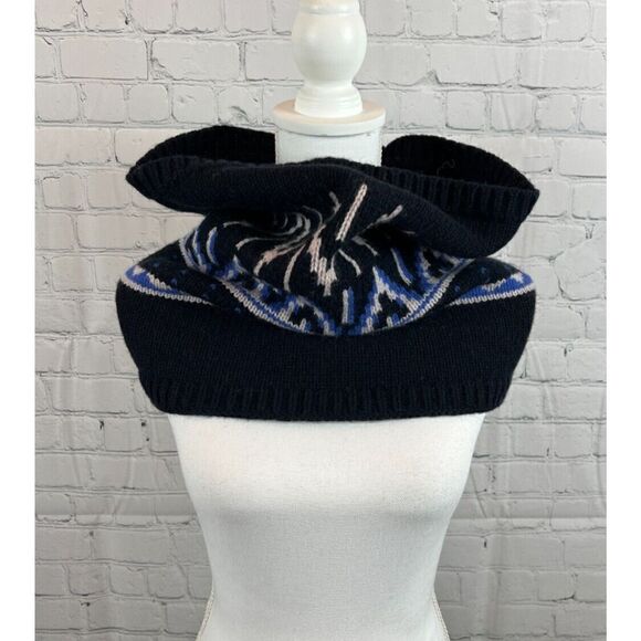 GAP wool blend cowl infinity fair isle knit scarf - Picture 1 of 7